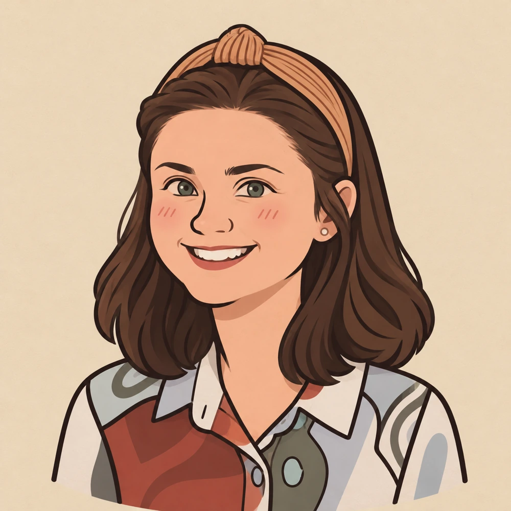 Illustrated portrait of Alina Caloian