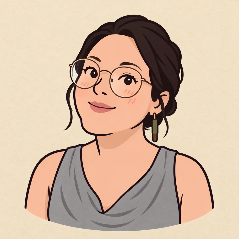 Illustrated portrait of May Villani