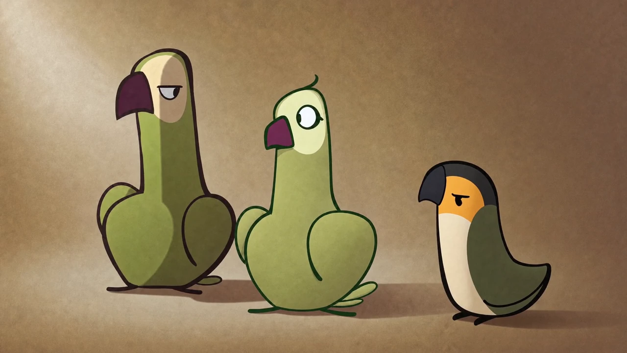 Three birds from the Pujee & Bujee world