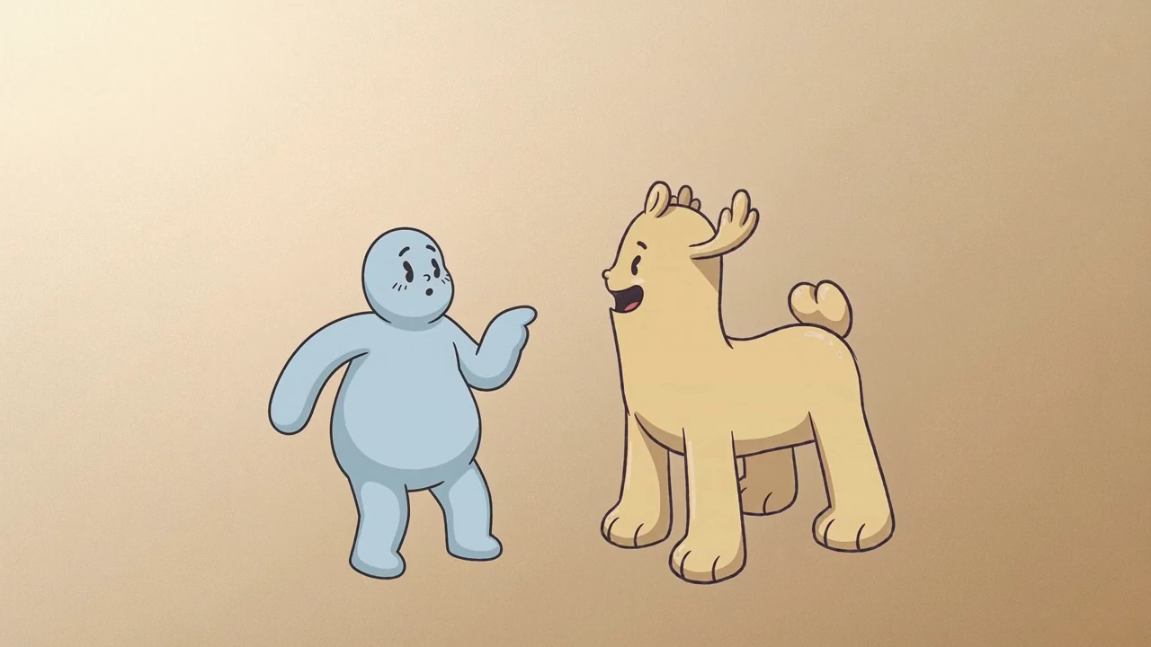 Pujee & Bujee, Monete’s original cartoon